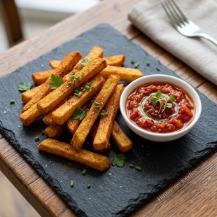 Yam chips with spicy sauce-Aug/26/20/088