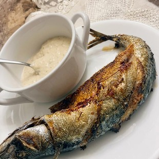 Smoked Titus fish with garri-Aug/26/37/0