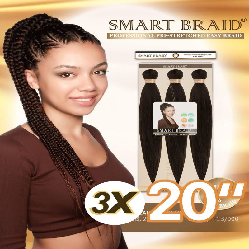 Smart Braid 3x Pre- Stretched 20" #1.2,4,1B, 30. T1B/30,