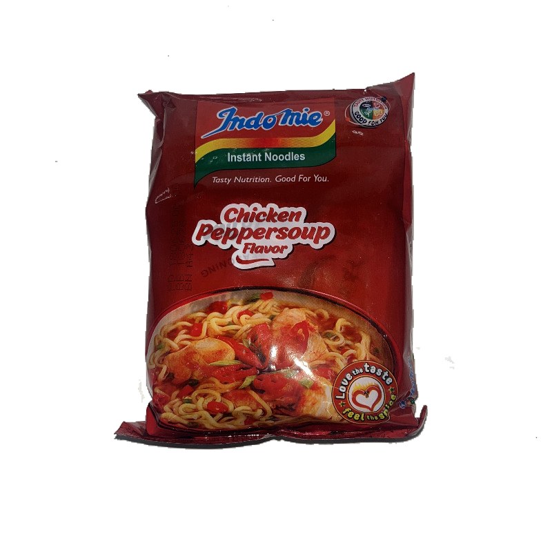 INDOMIE INSTANT NOODLES CHICKEN PEPPERSOUP FLAVOUR