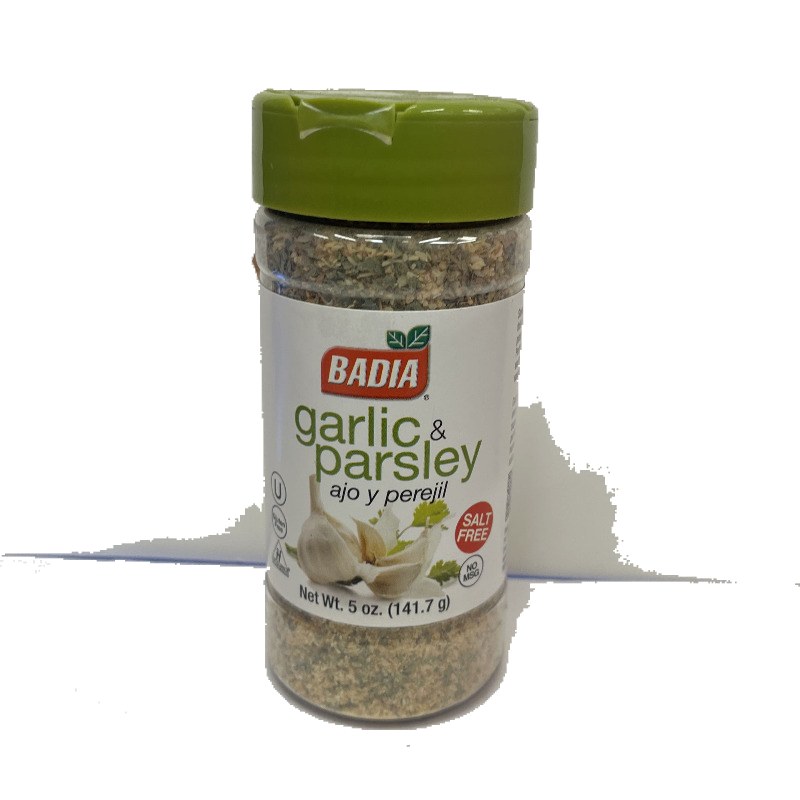 BADIA GARLIC & PARSLEY | NET WT: 141.7G