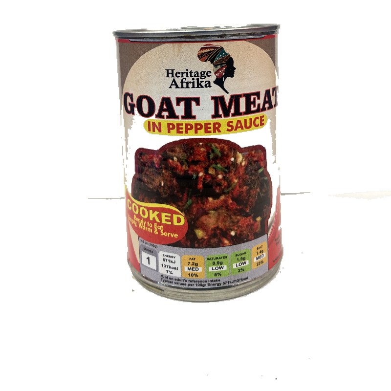 HERITAGE AFRIKA GOAT MEAT IN PEPPER SAUCE