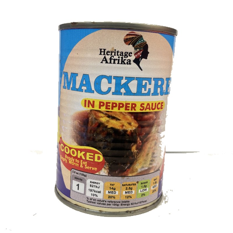 HERITAGE AFRIKA MACKEREL IN PEPPER SAUCE