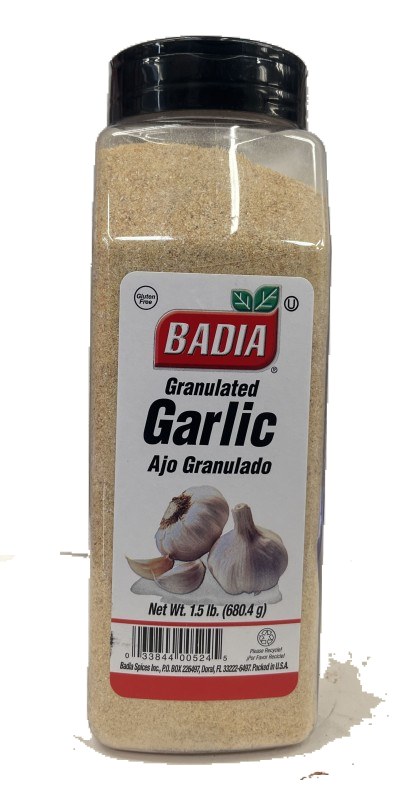 Badia Granulated Garlic | 1.5 lb. (680.4g)