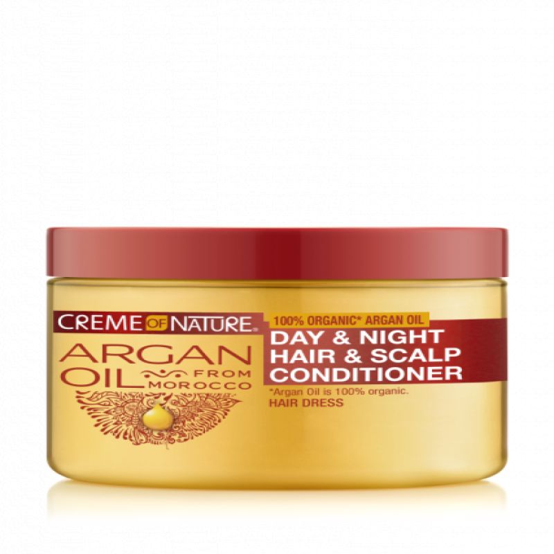 CNA20 Creme Of Nature Argan Oil Day & Night Hair & Scalp Conditioner 4.7