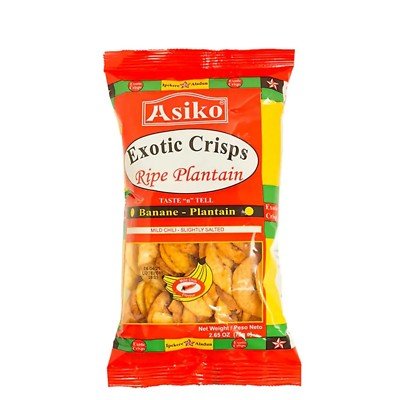 Asiko Exotic Crisps Ripe Plantain Mild Chilli - 75g