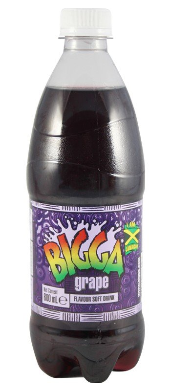 Bigga Grape Flavour Soft Drink - 600ml